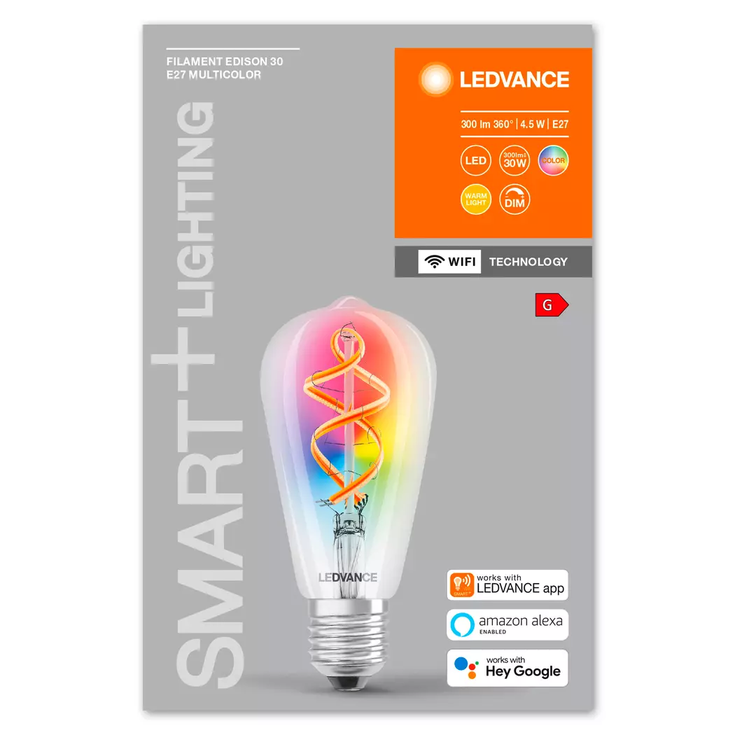 LED-Kolbenform E27/4,5 Watt/Energie G