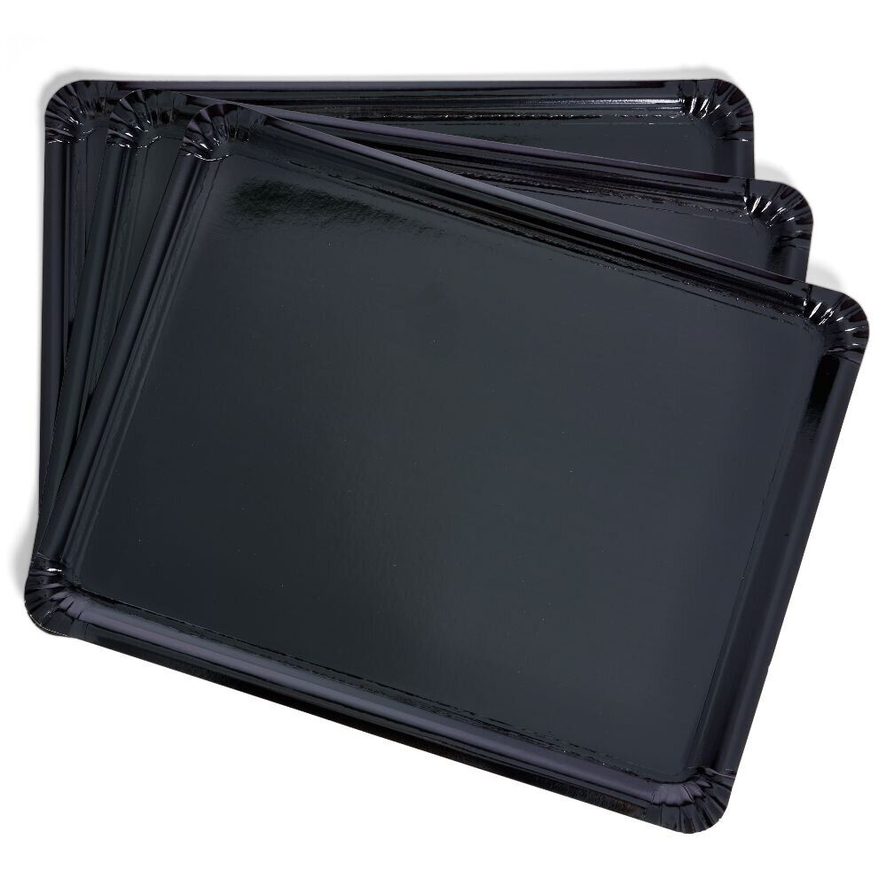 Plateau carton noir 34x45,5cm x3