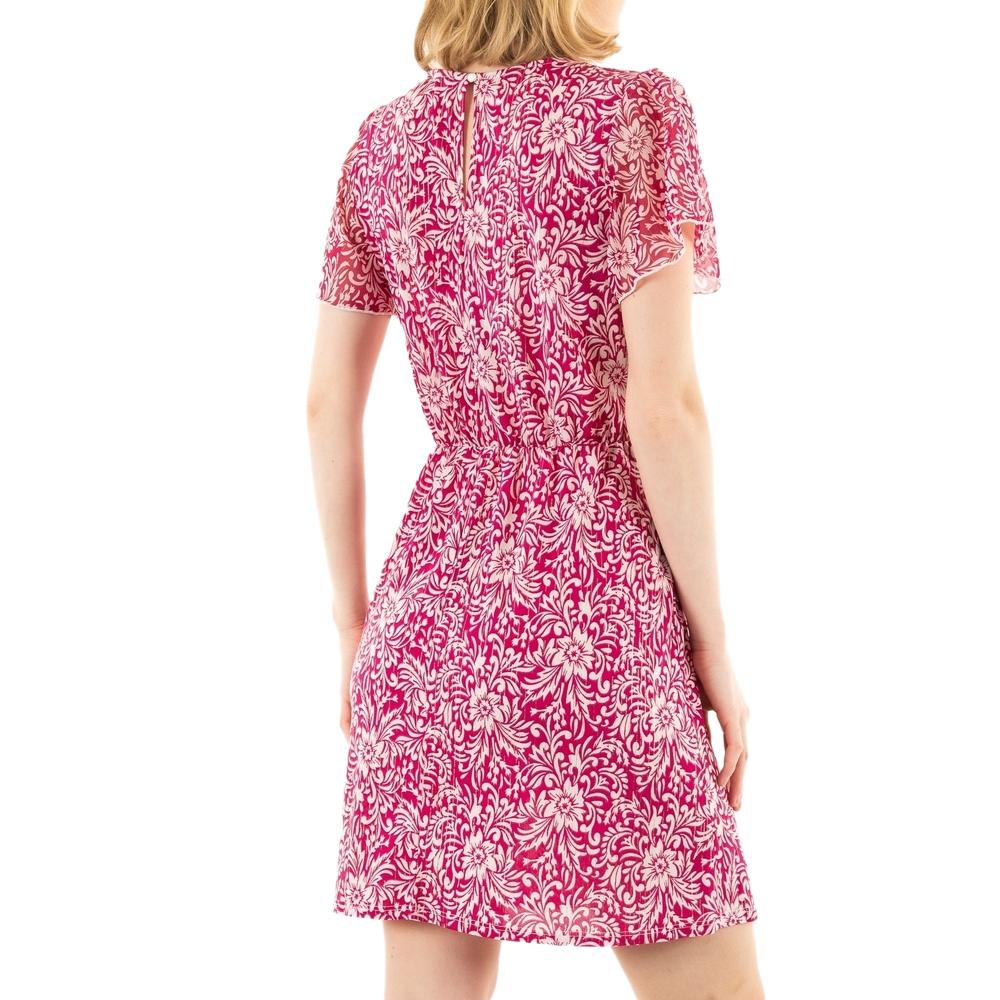 Morgan Robe Rose à Motifs Femme Robe Morgan Richie