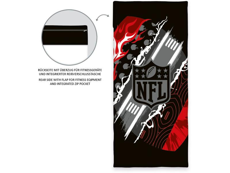 Herding Fitnesstuch NFL 50 x 110 cm   15 cm Flap Sport- und Fitnesstuch
