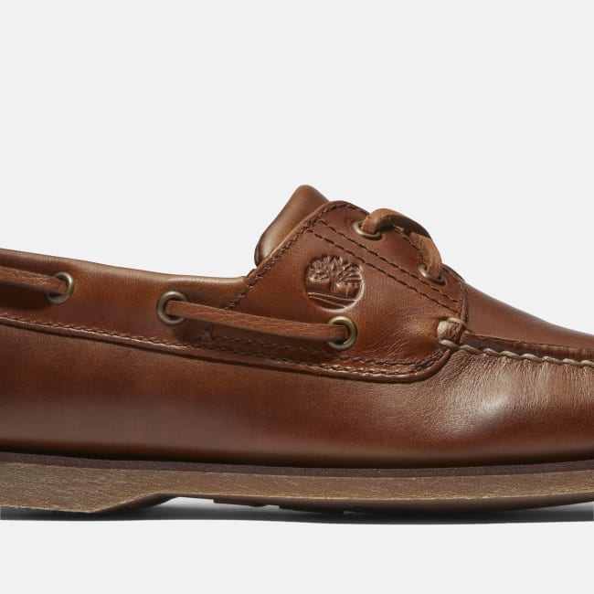 Scarpa da Barca in Pelle Classic da Uomo in                marrone
