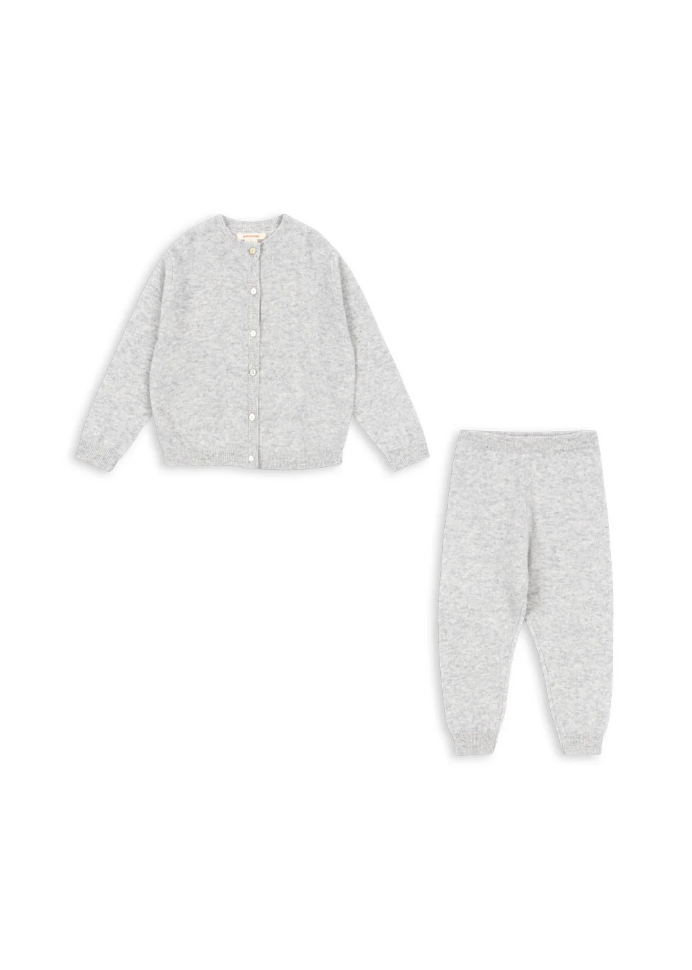 dio cashmere sæt - LIGHT GREY MELANGE - 2Y