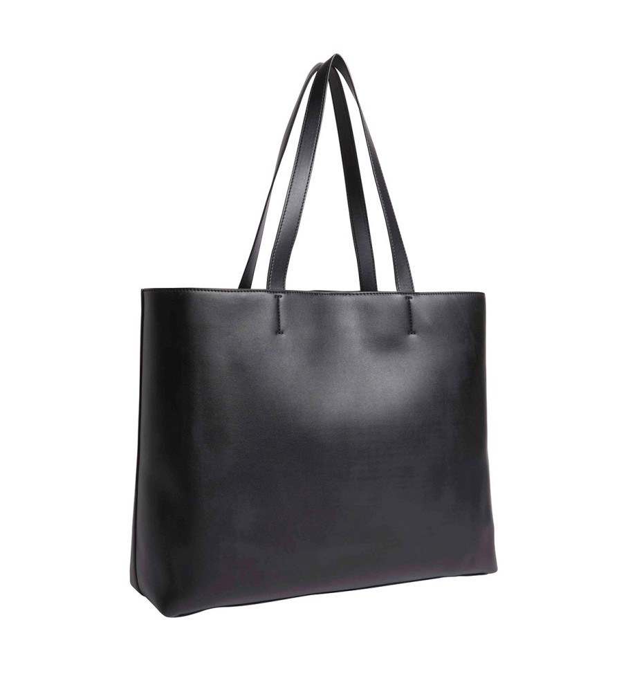Bolsa de compras Calvin Klein Jeans Sculpted Shopper preta