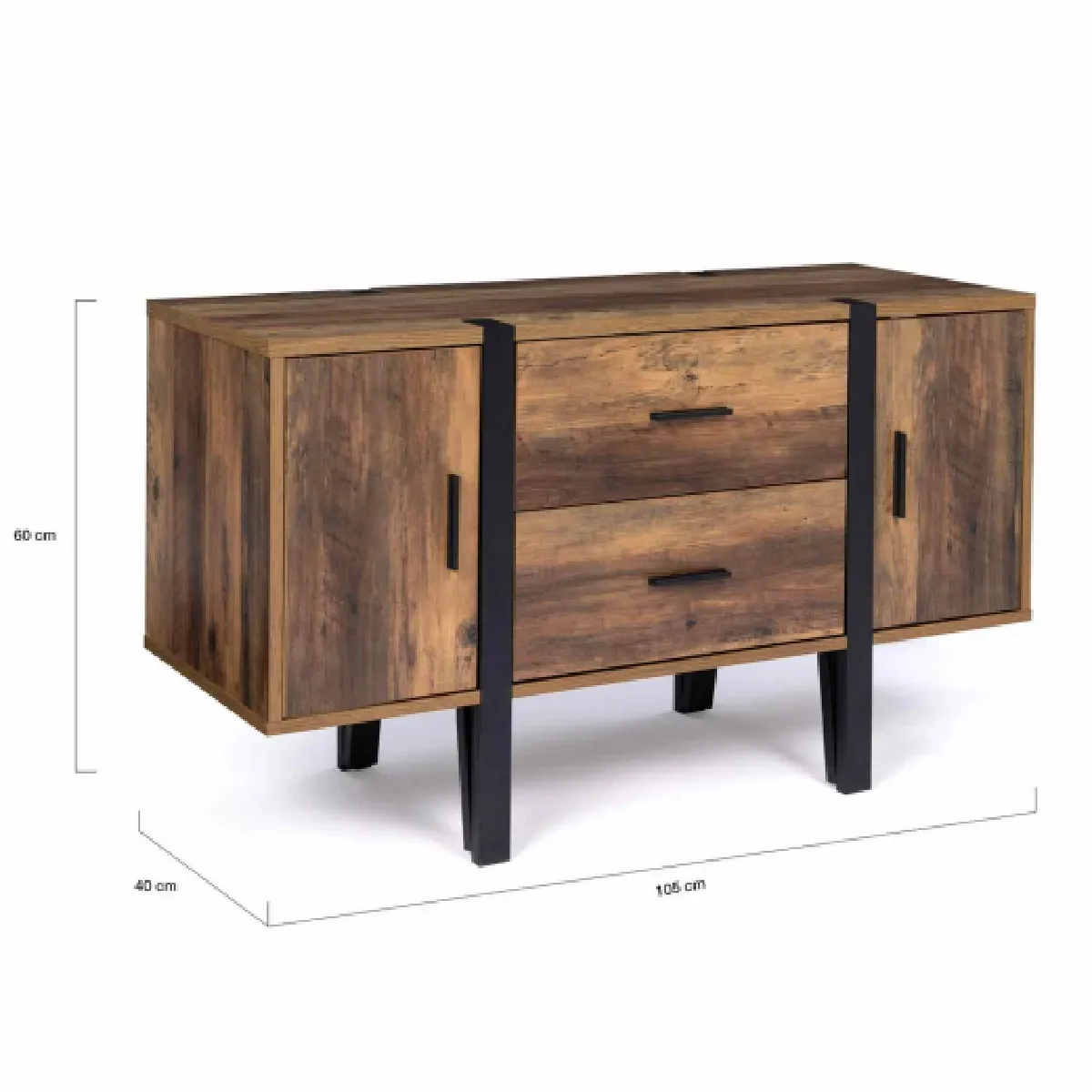 Idmarket Buffet AUSTRIA 105 cm - Pied épingle