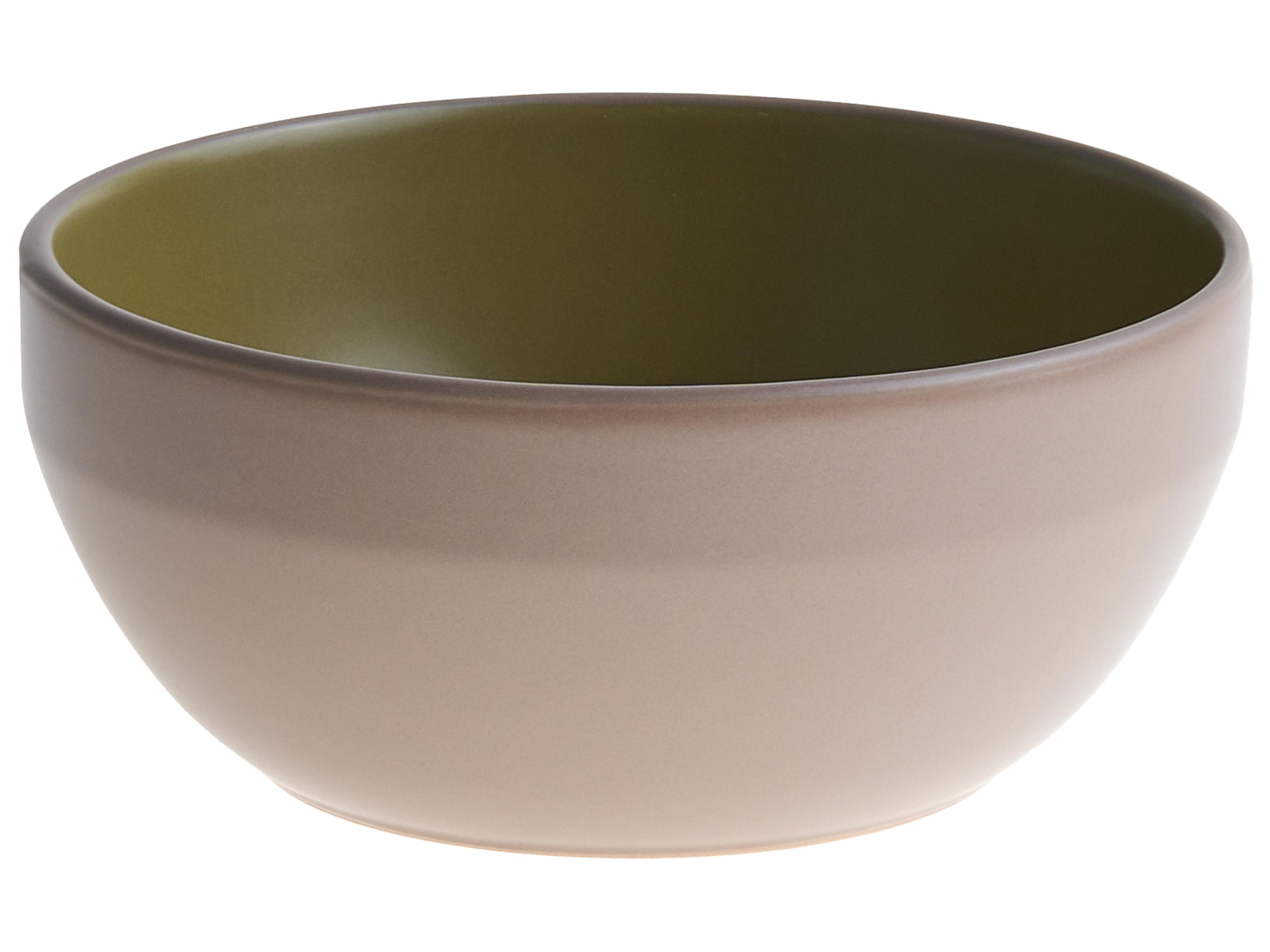 16-delige serviesset NUTMEG Steengoed Beige/groen