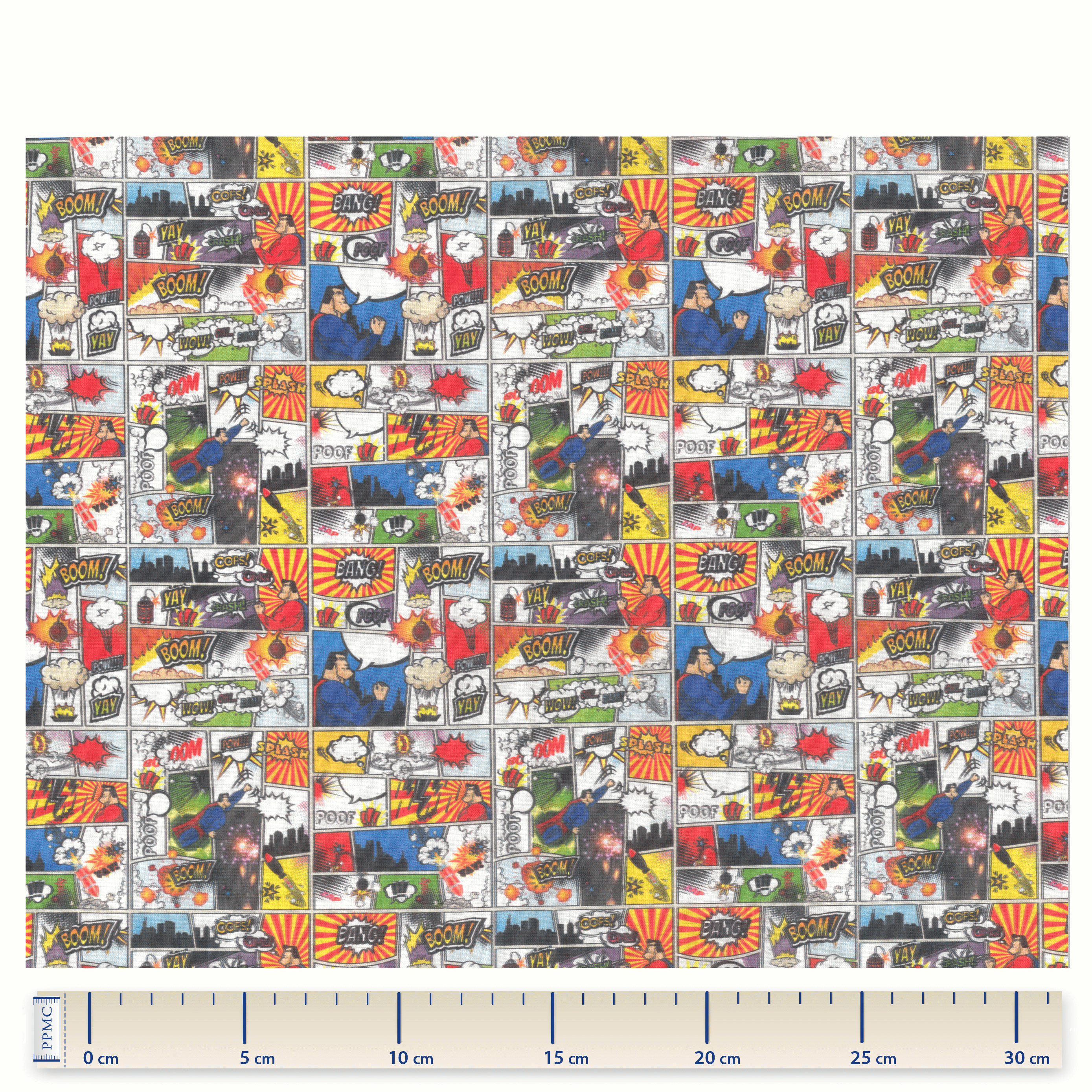 Tissu Coton Au Mètre Bd Super Heros Ex1101