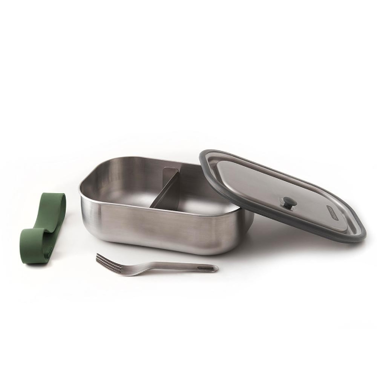 Black   Blum Edelstahl-Lunchbox Black Blum olive