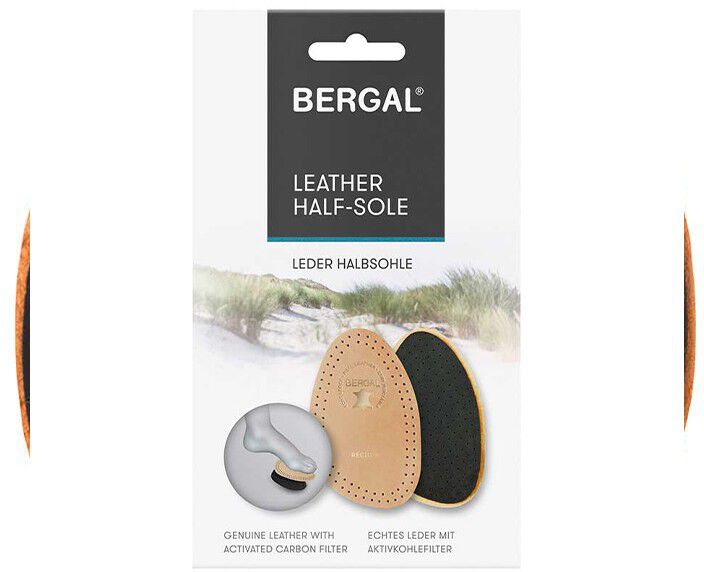 Bergal Leather Half Sole beige