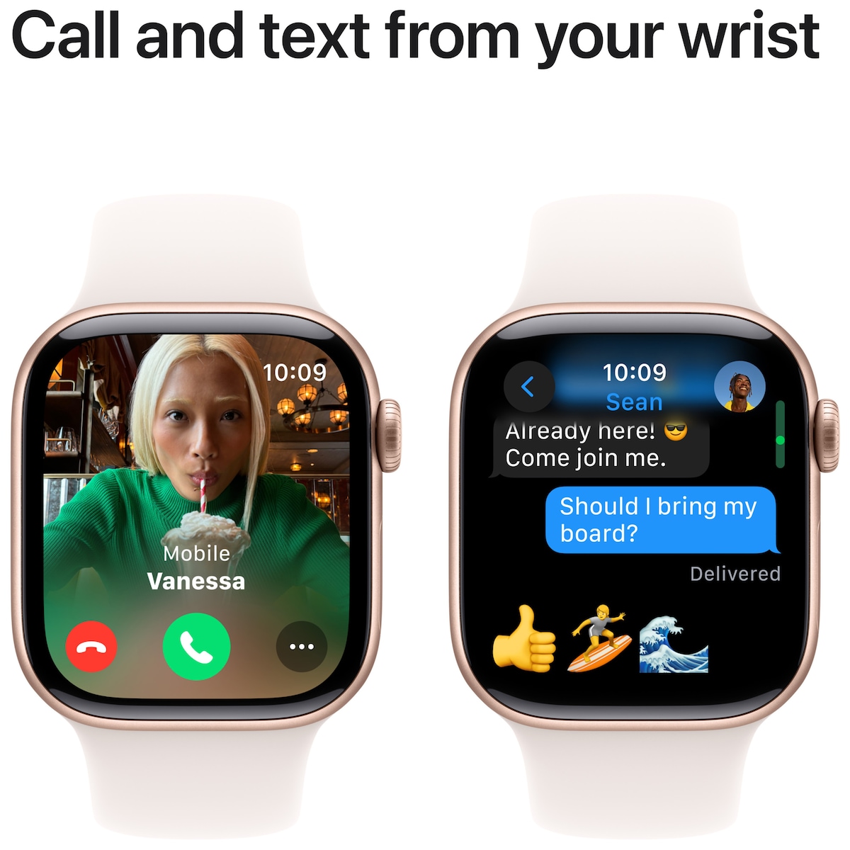 Apple Watch S10 42mm GPS+Cel (Rosegull/Svak Rosa Sport Band) M/L