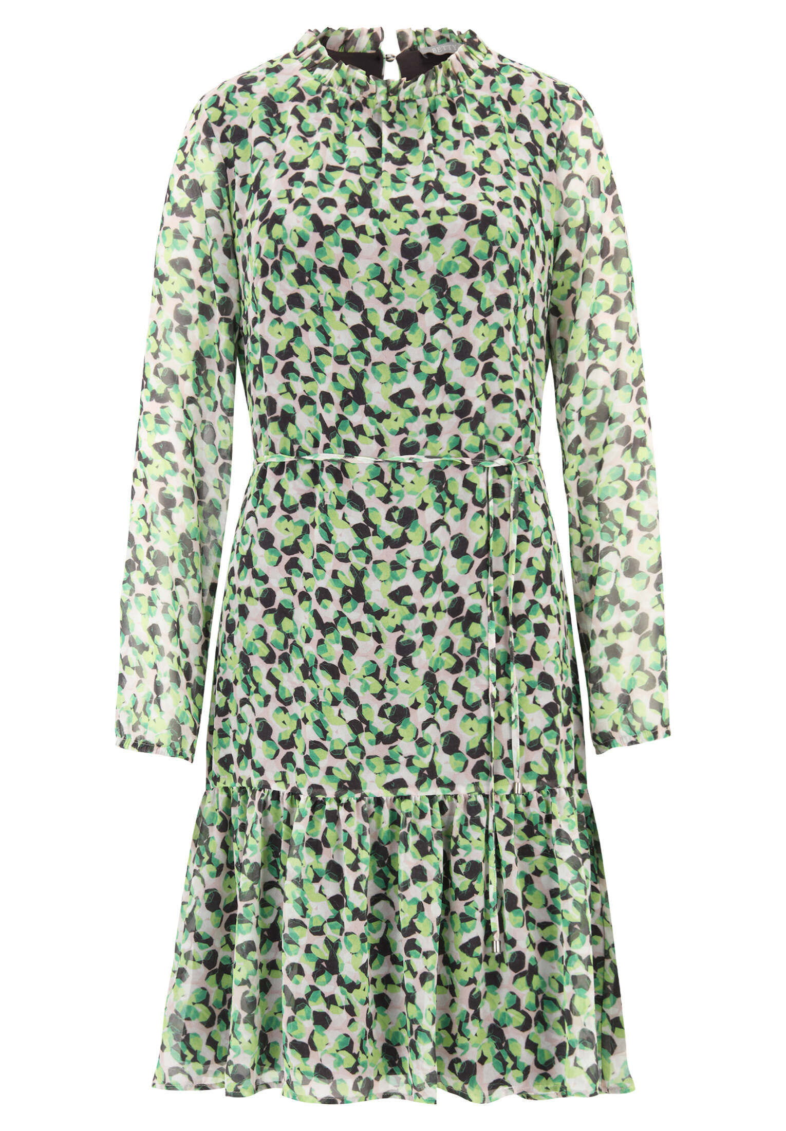 Betty & Co| Damen Stufenkleid mit Raffung