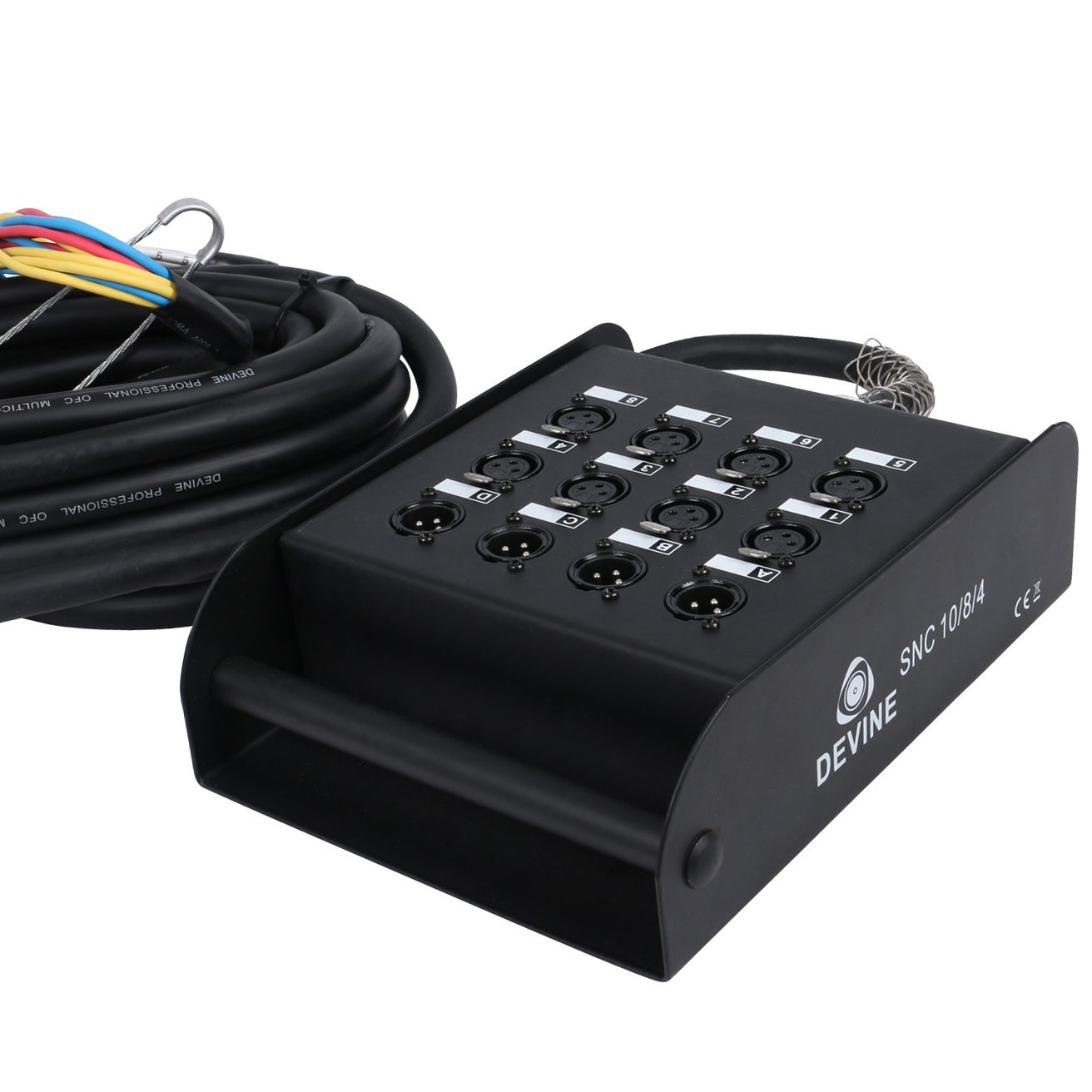 Devine SNC-10-8-4 Stagesnake XLR multikabel 8-weg 10 meter