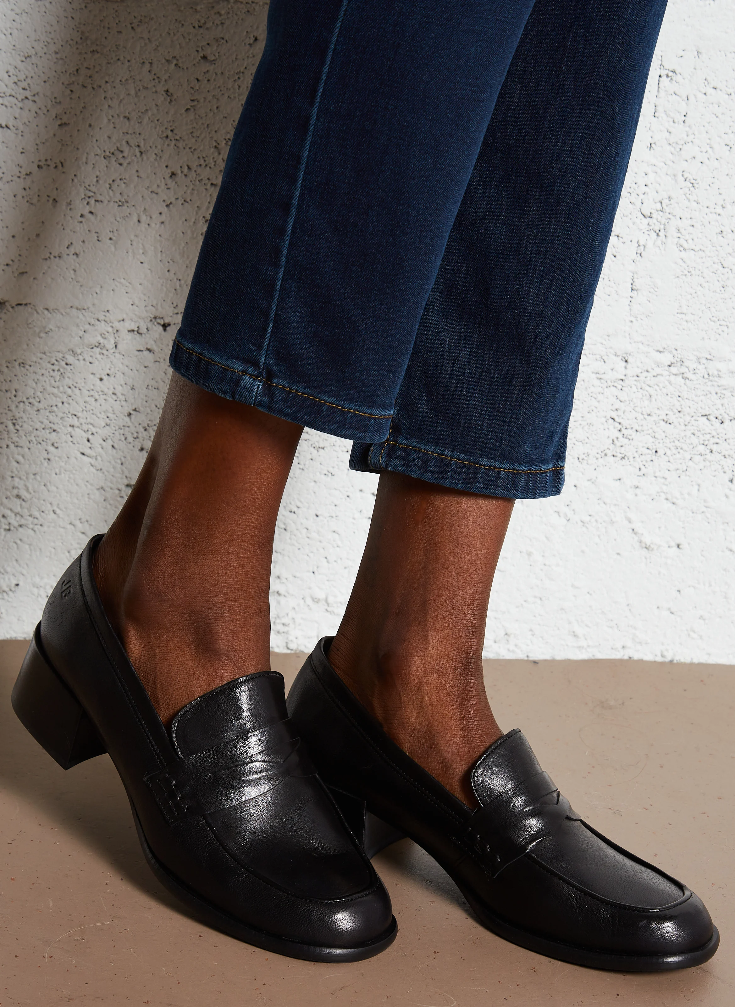 LOLIE - Mocassins en cuir | Noir