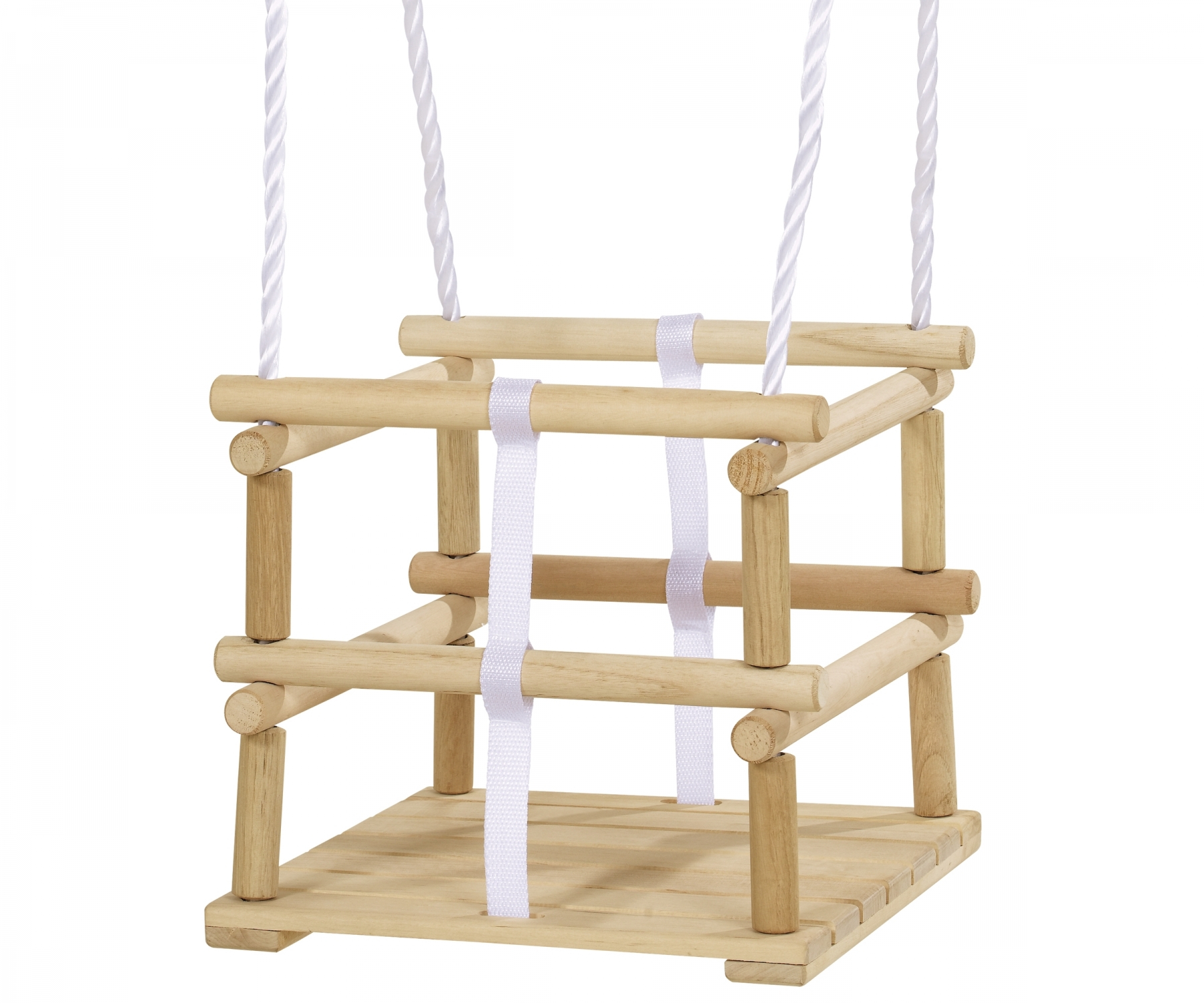 Kinder Holz Gitterschaukel Outdoor Spielzeug Schaukel inkl. Verstellbarem Seil (100004402)