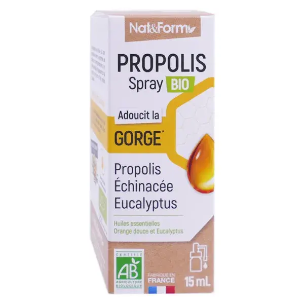 Nat & Form Bio Spray Buccal à la Propolis 15ml
