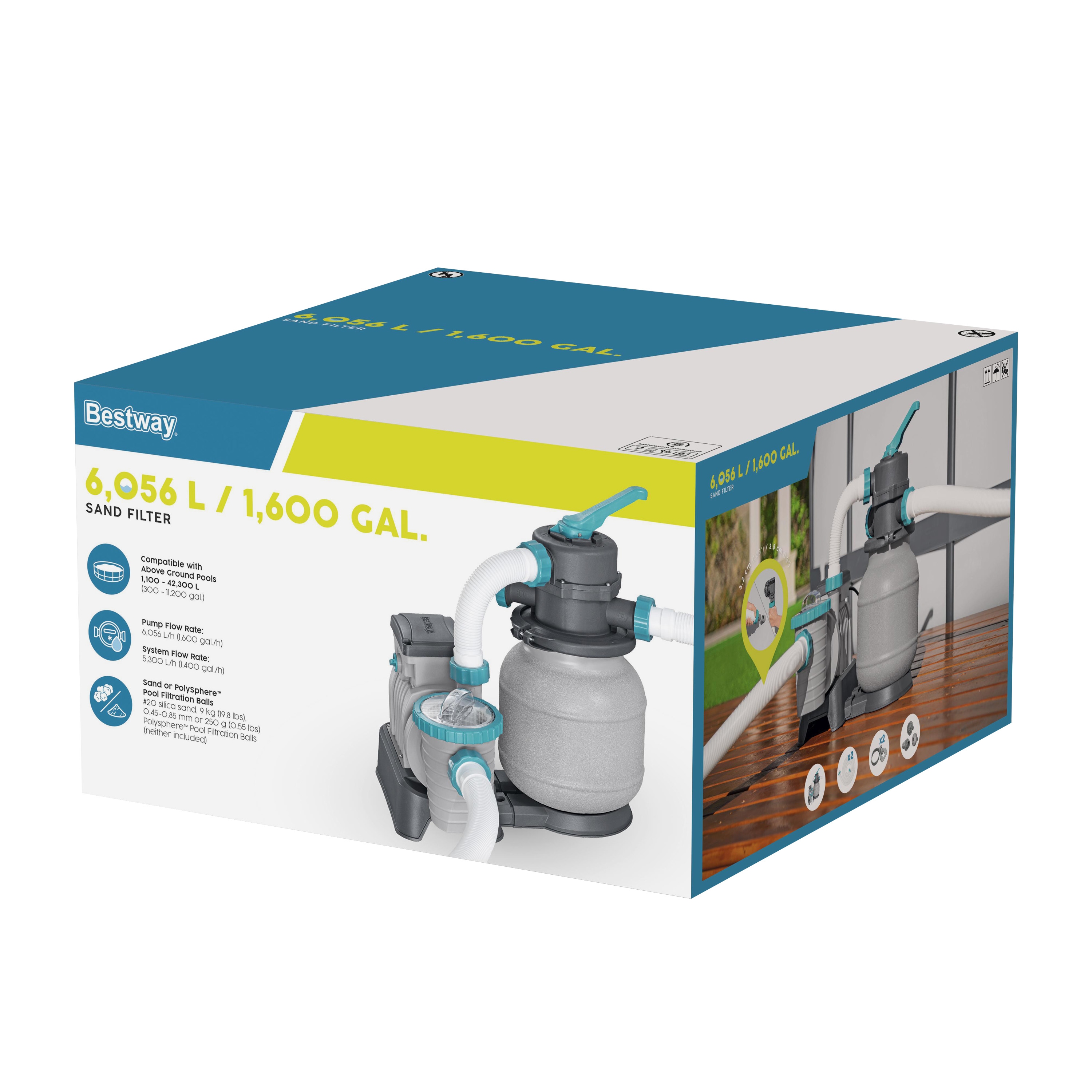 Sandfilterpumpe Bestway 5678 L/h