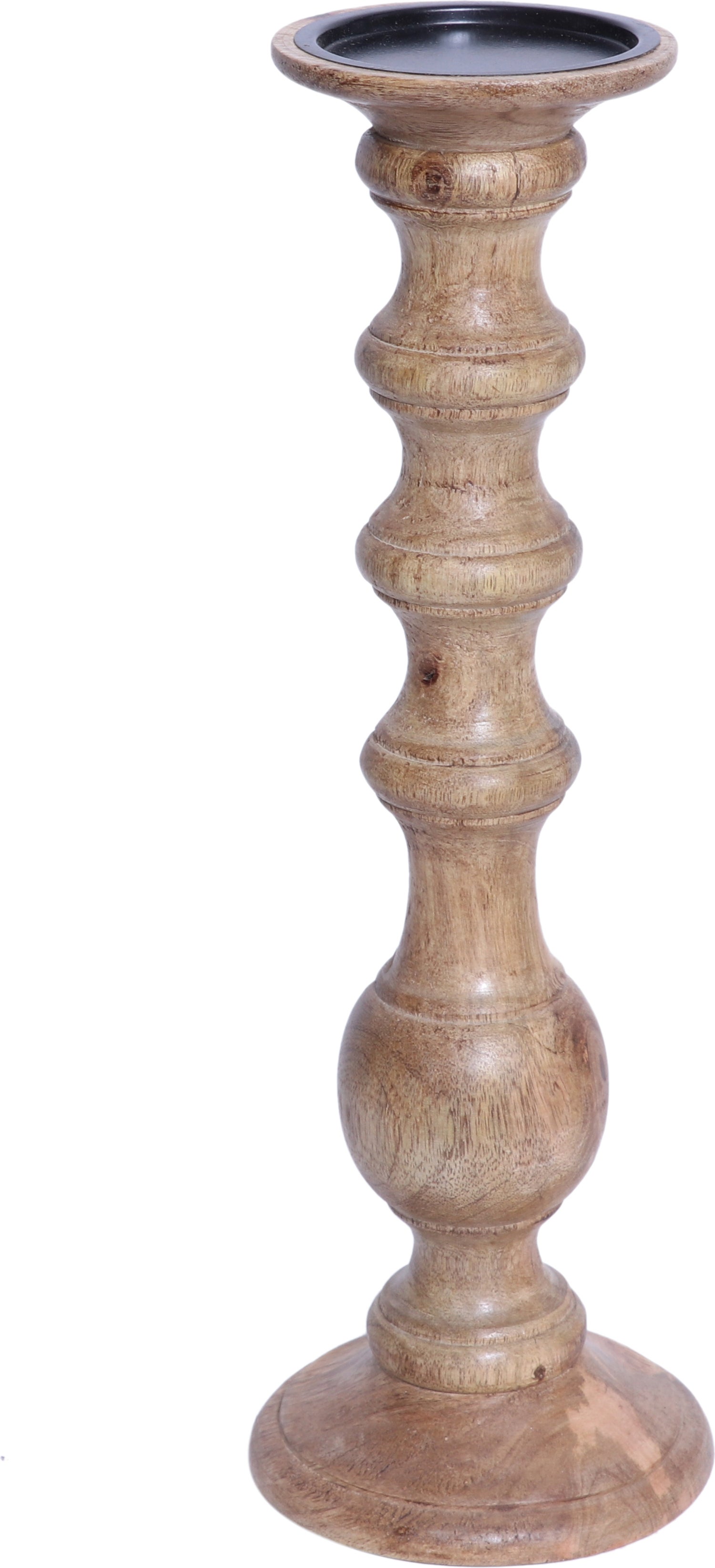 House of Nature kandelaar Delger naturel D 13 H 40 cm