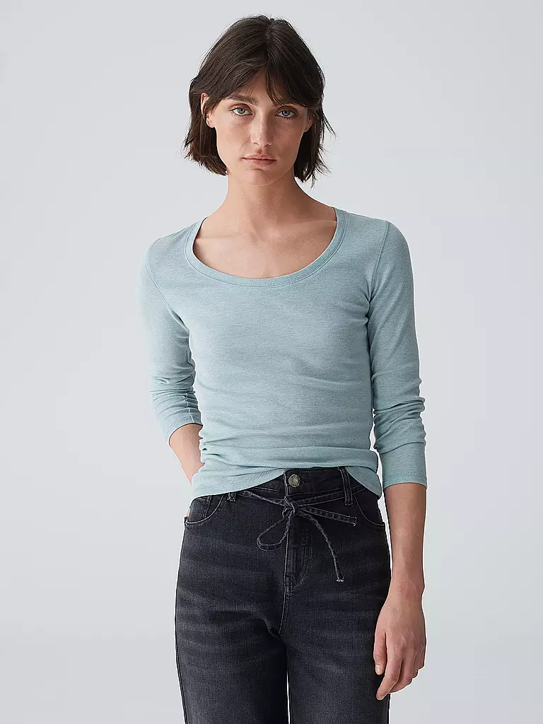 OPUS Langarmshirt SORANA hellblau