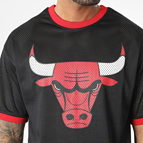 Tee Shirt NBA Team Logo Mesh Chicago Bulls 60357112 Noir