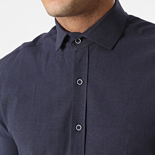 Chemise Manches Longues 3607 Bleu Marine