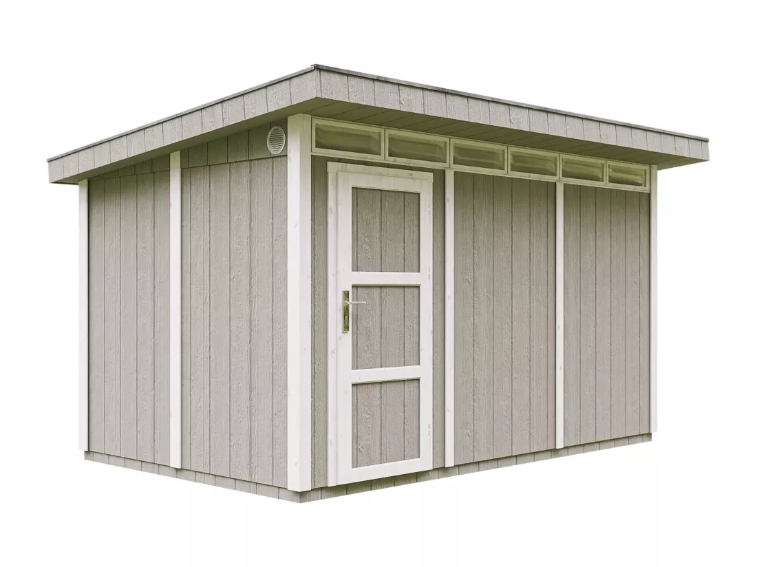 Abri de Jardin Qualité Premium 9m² / L412xL279xH237 cm - Timbela M904-TUNDRA GREY