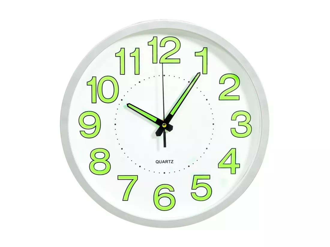 Horloge murale lumineuse Blanc 30 cm