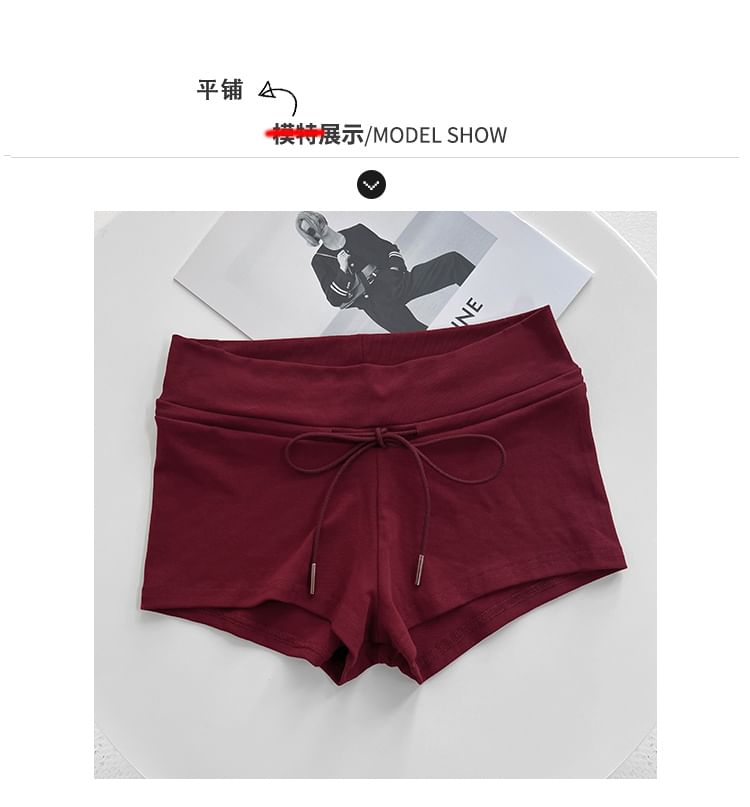 Shira - Skinny katoenen shorts met lage taille in 5 kleuren