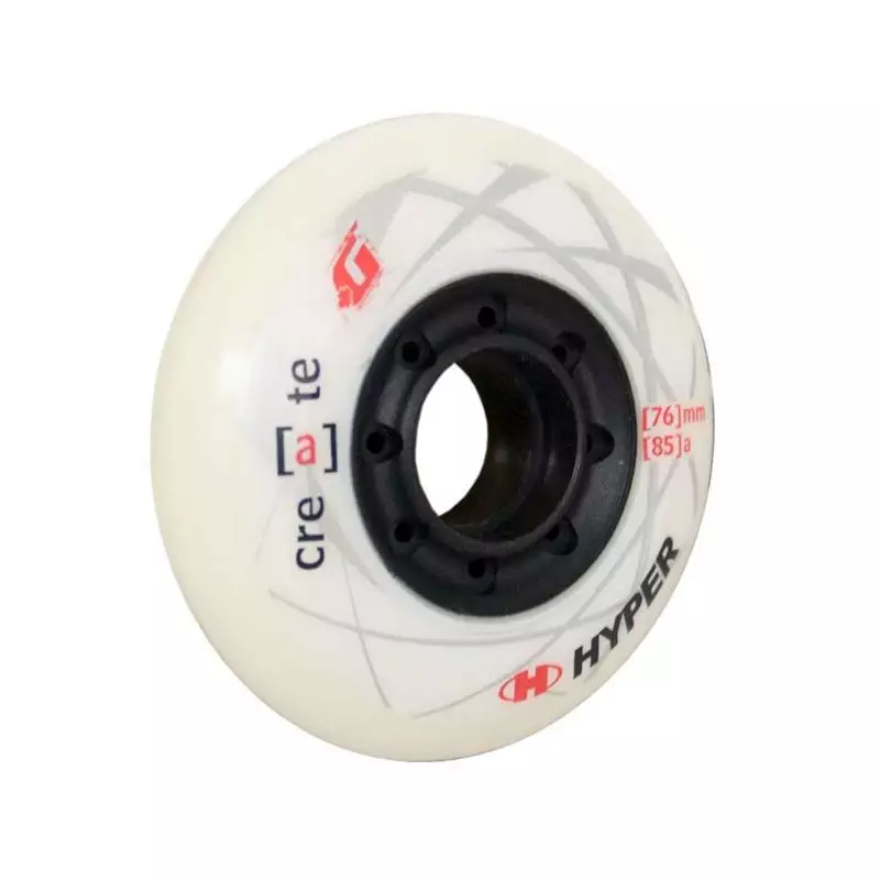 Roue de roller HYPER kit de 4 hyper create +g 85a 76mm Blanc