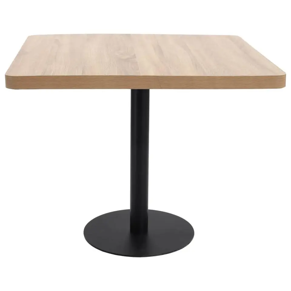 vidaXL - Bistrotafel - Bruin - MDF - 80 x 80 x 75 cm