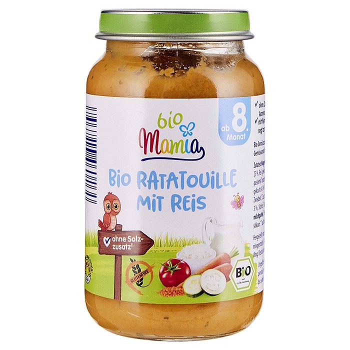 MAMIA BIO Bio-Menü 220 g, Ratatouille mit Reis