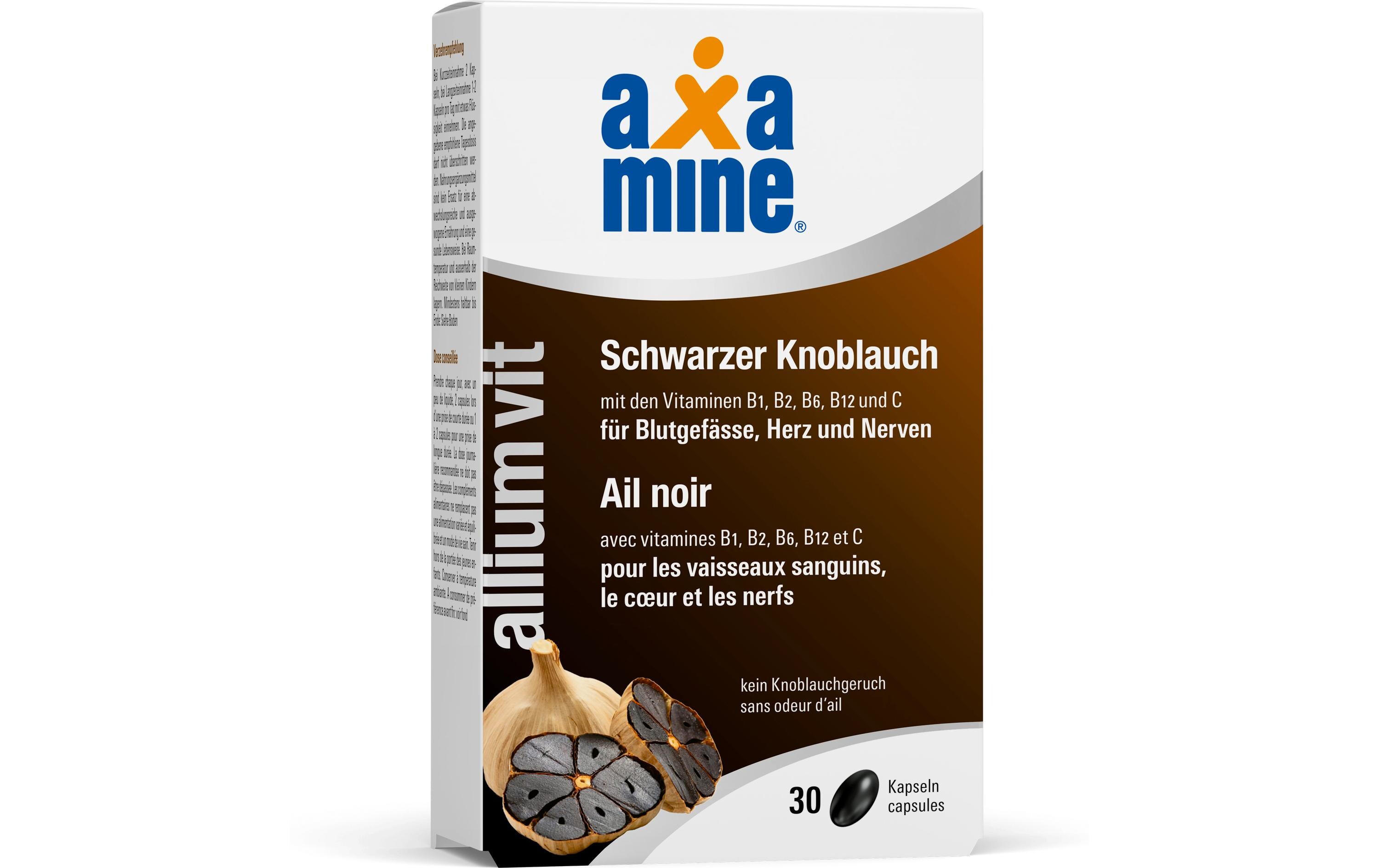 alliumVit Schwarzer Knoblauch 30 KapselnNahrungsergänzung mit Knoblauchextrakt
