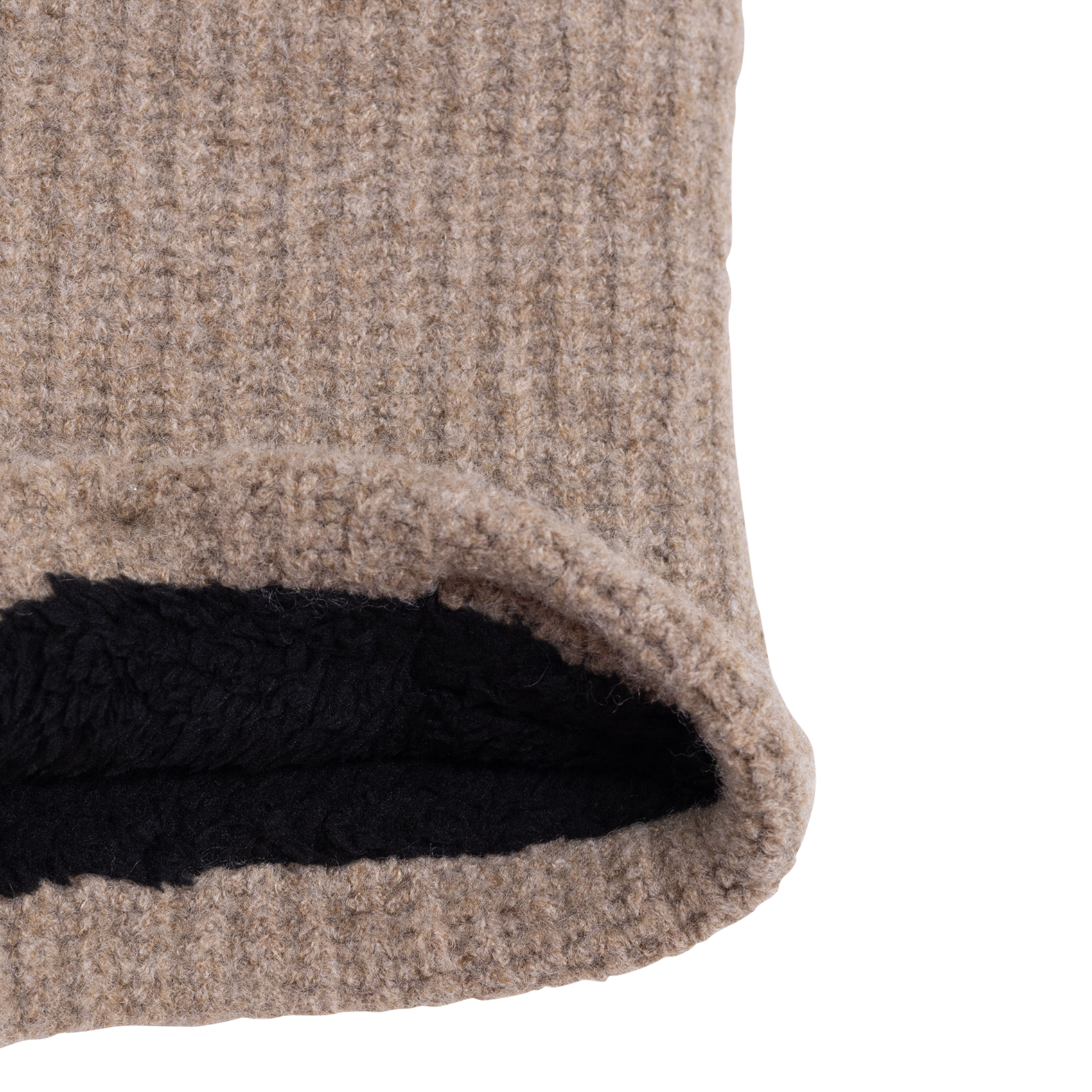 Snood en maille tricotée | Marron