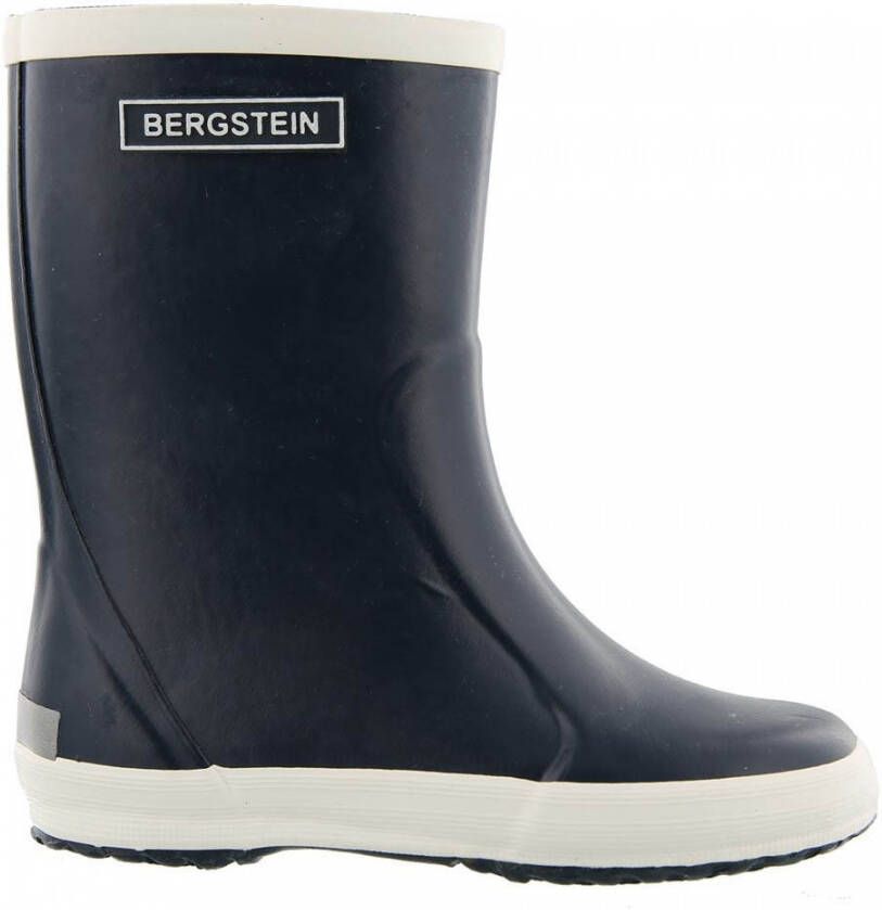 Bergstein regenlaarzen donkerblauw wit Rubber Effen 20