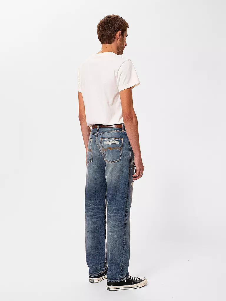 NUDIE JEANS Jeans Straight Fit  blau