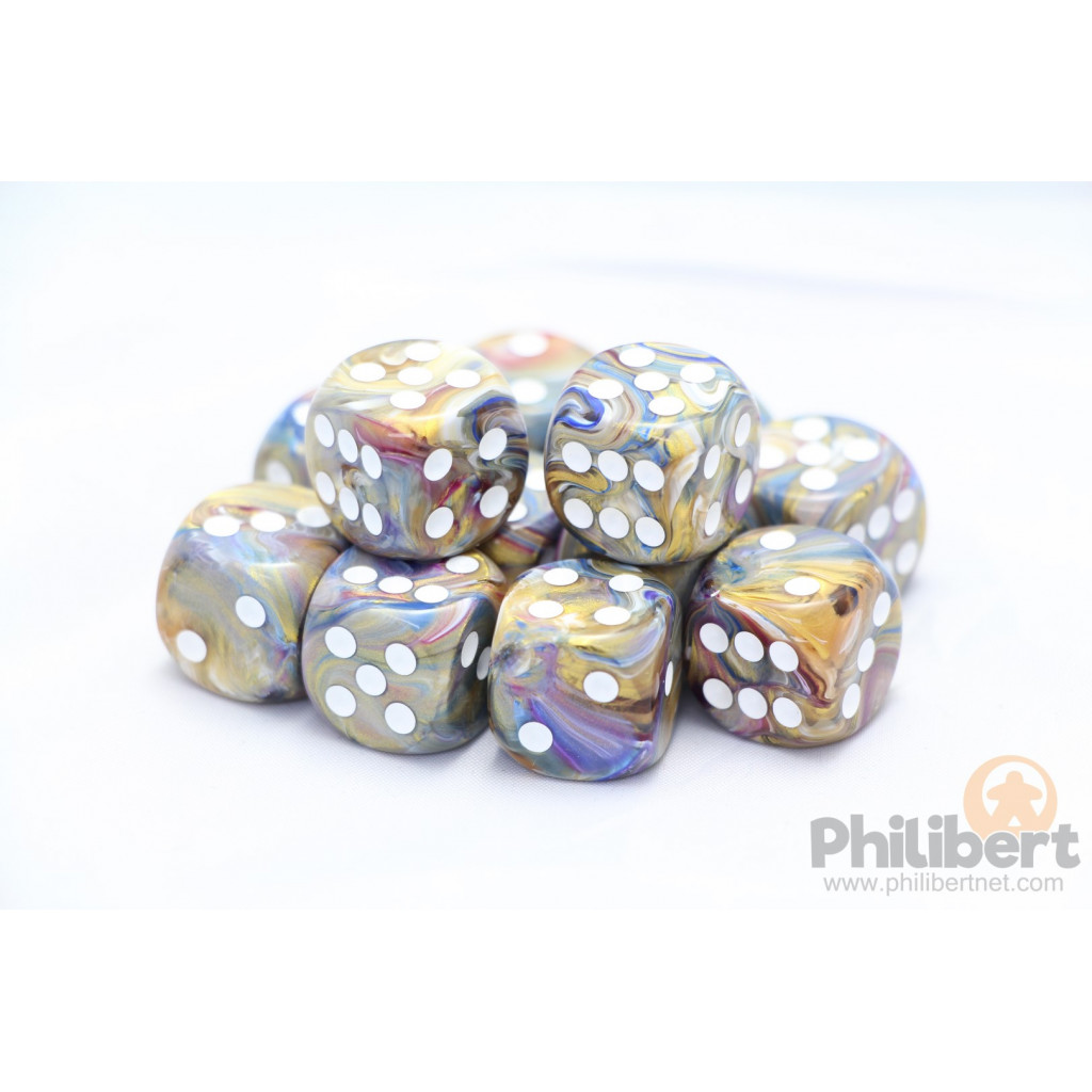 Set de 12 Dés 6 Faces Chessex : Festive