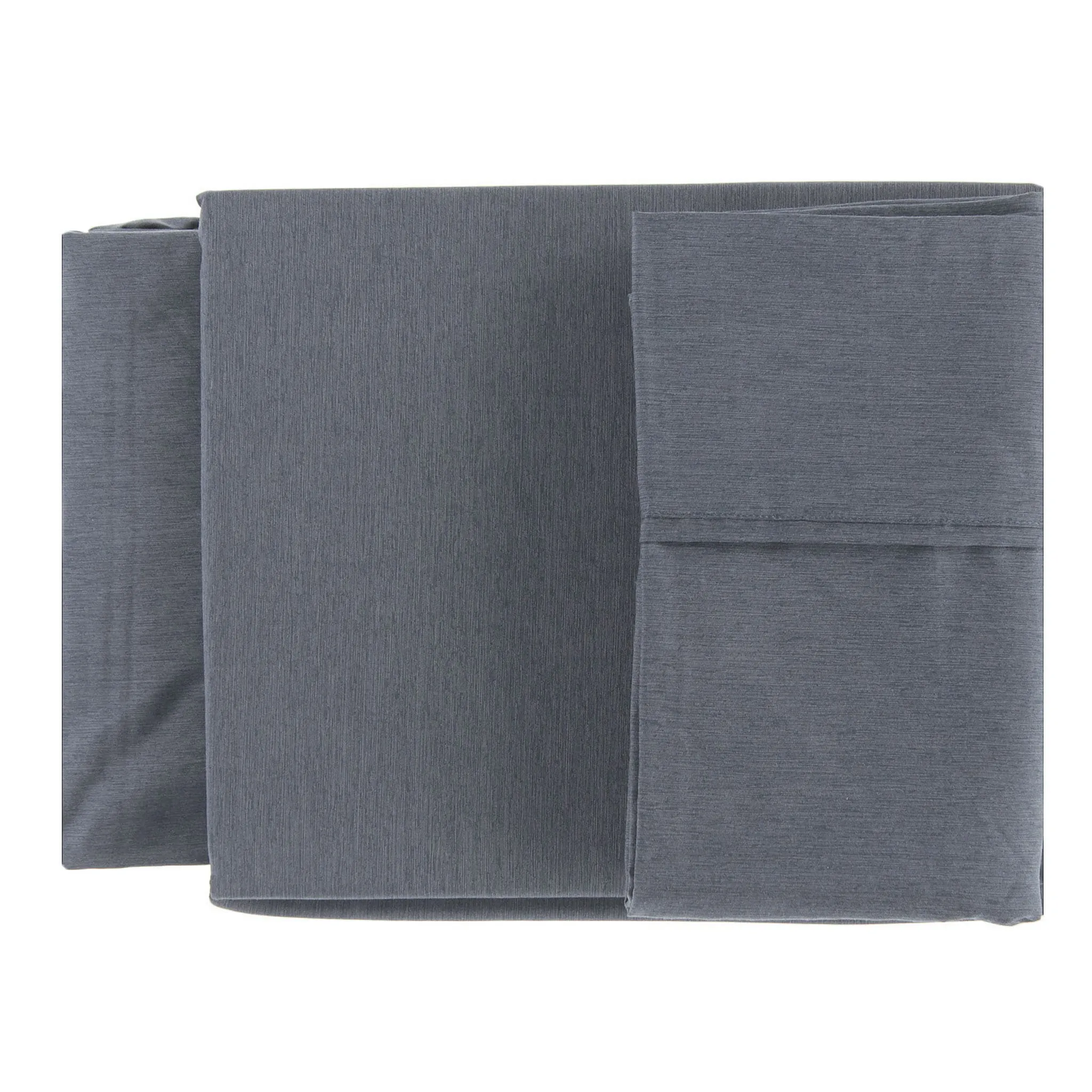 Cathay Home Ensemble Draps Lit Double - Gris Bambou