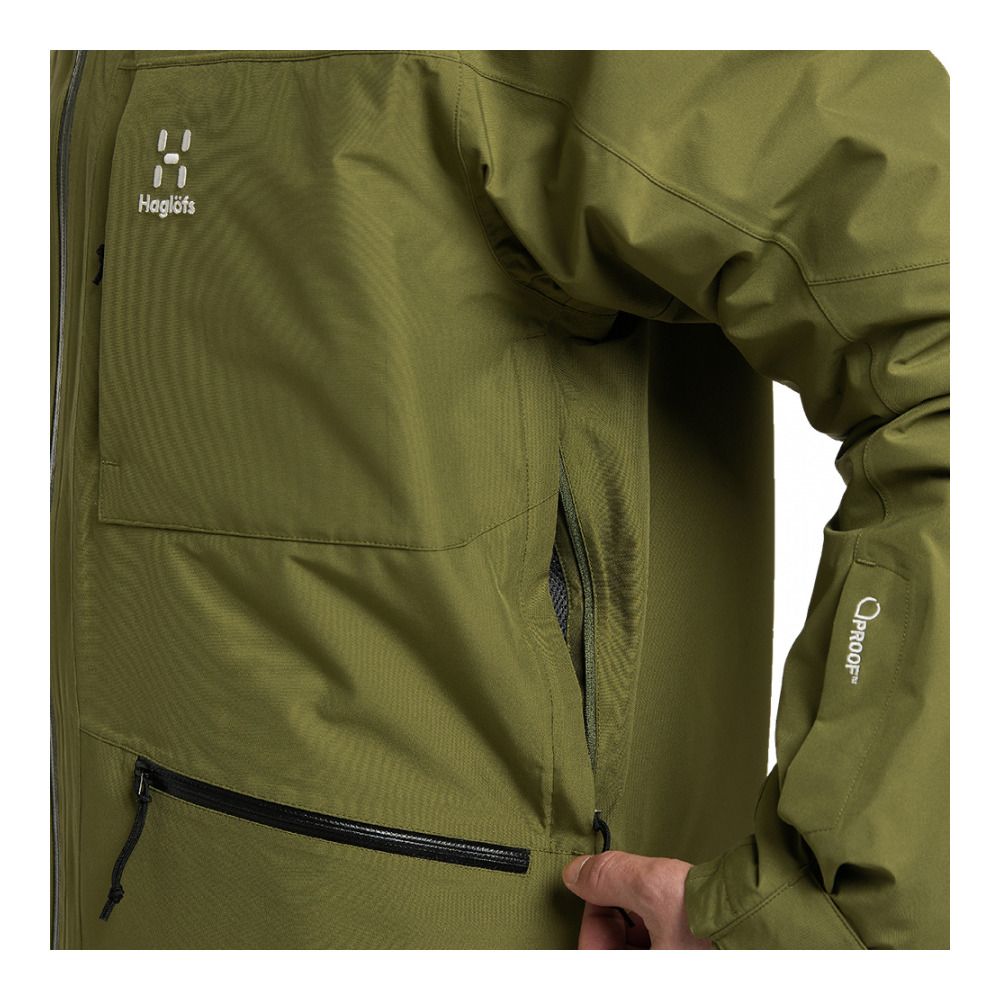 Haglöfs LUMI INSULATED - Veste ski Homme olive green