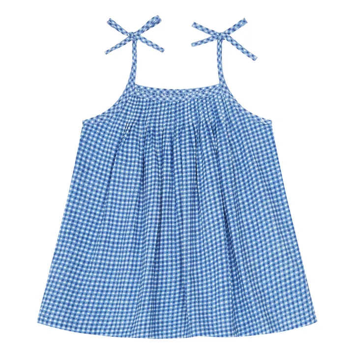 Lucas du Tertre Top Violette Bobby Vichy | Bleu