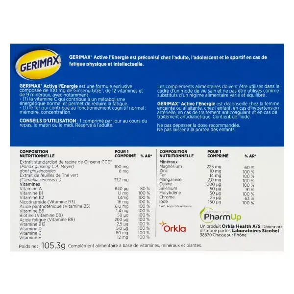 Gerimax Active Energy Adultos 90 comprimidos