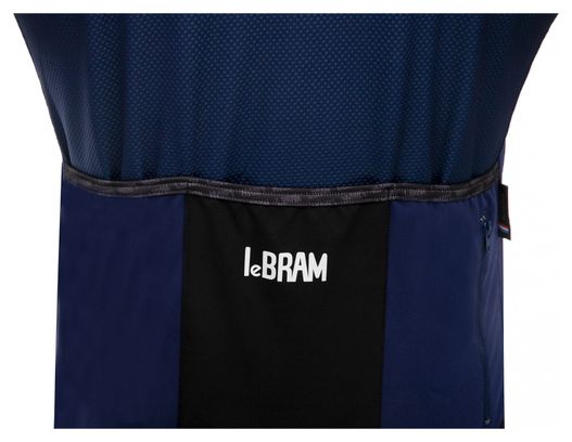 Maillot Manches Courtes LeBram Eze Bleu Marine Rose Coupe Ajustée