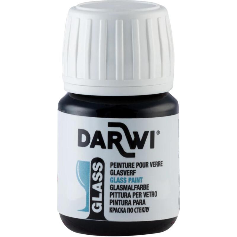 DARWI Flacon de 30 ml de Peinture sur Verre - Jaune