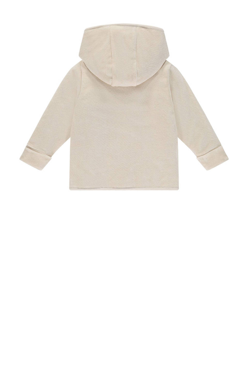 Babyface baby gestreept reversible sweatvest beige/ecru