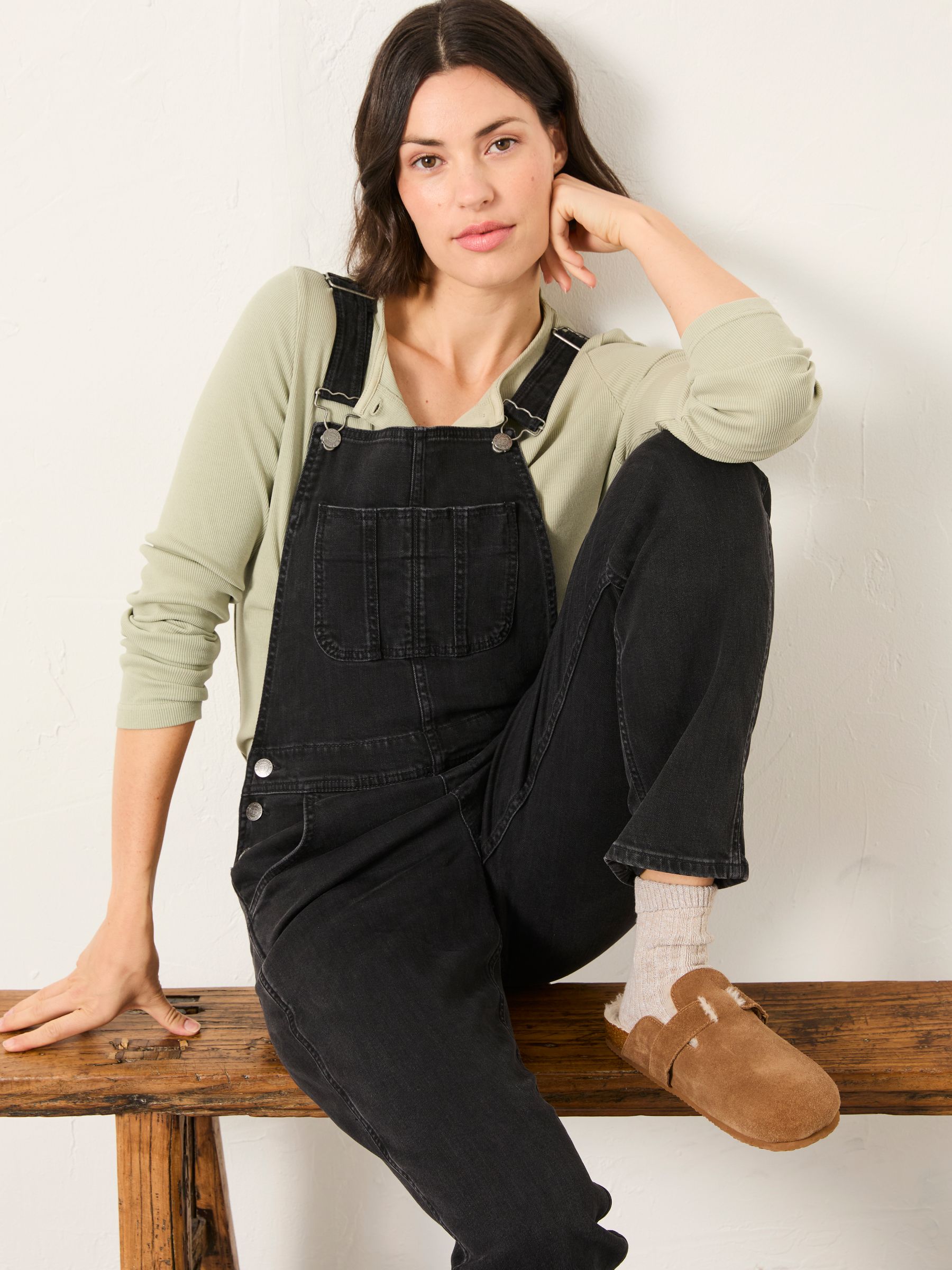 Zwarte wassing - FatFace Dungaree