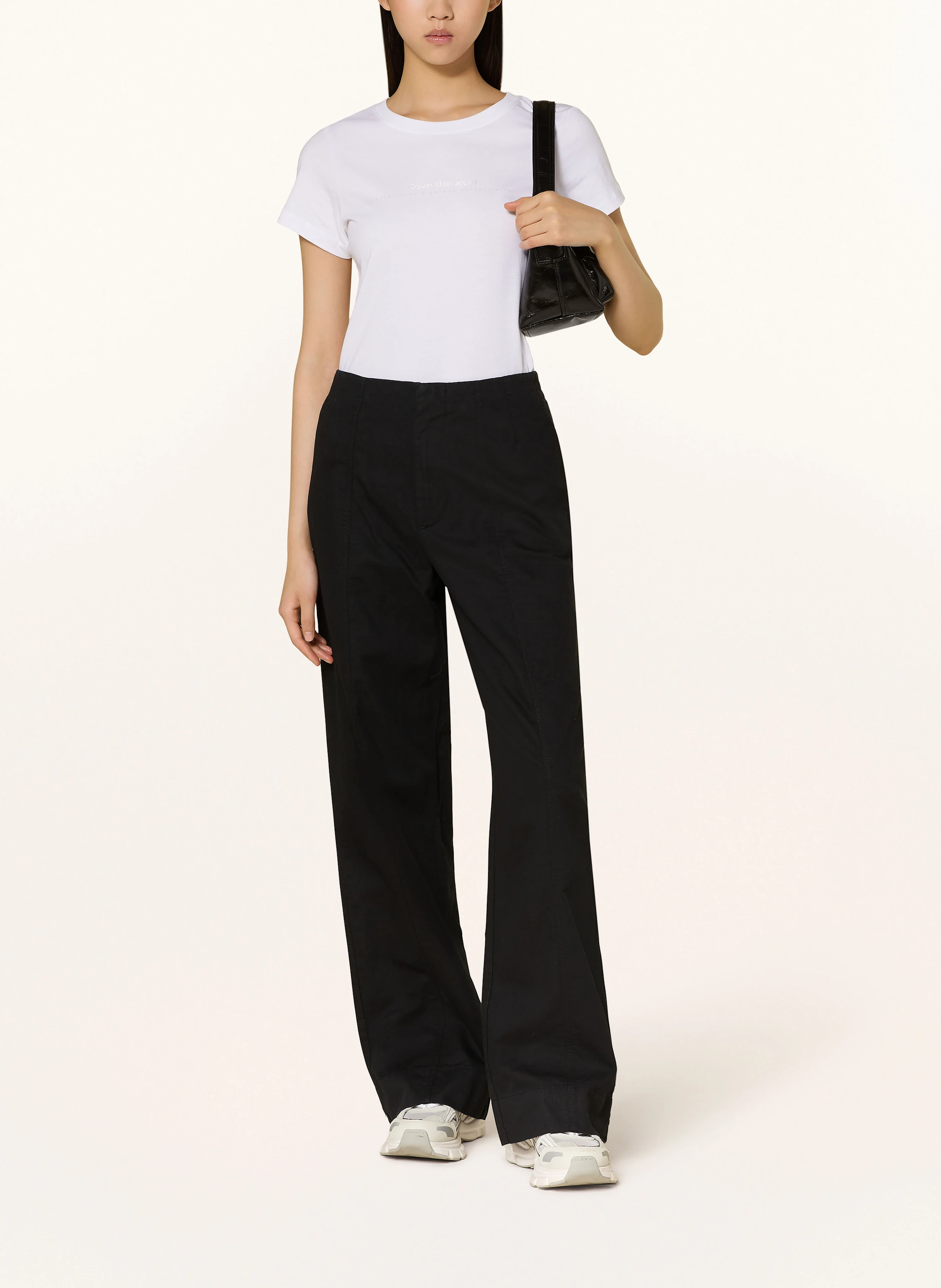 Calvin Klein Jeans Marlenehose mit Leinen