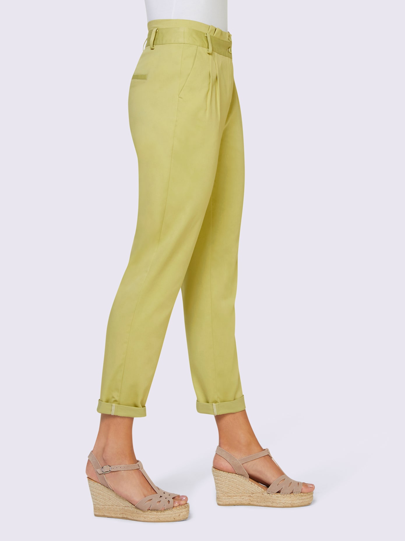 Pantalon chino à retrousser