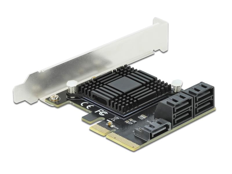 Delock SATA-Controller PCI-Ex4 - 5x SATA3 intern Delock 5 Port SATA PCI Express x4 Karte – Low Profile Formfaktor