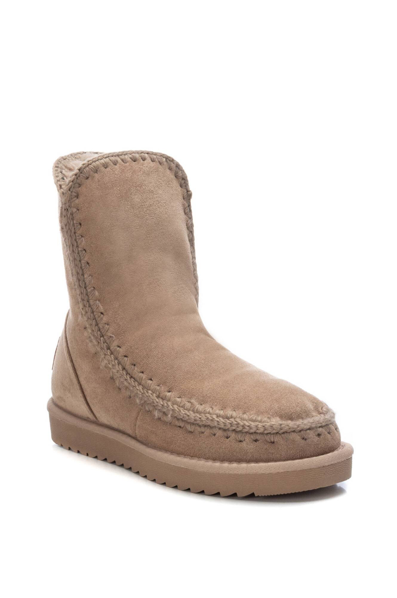 Botas de camurça femininas até o tornozelo
