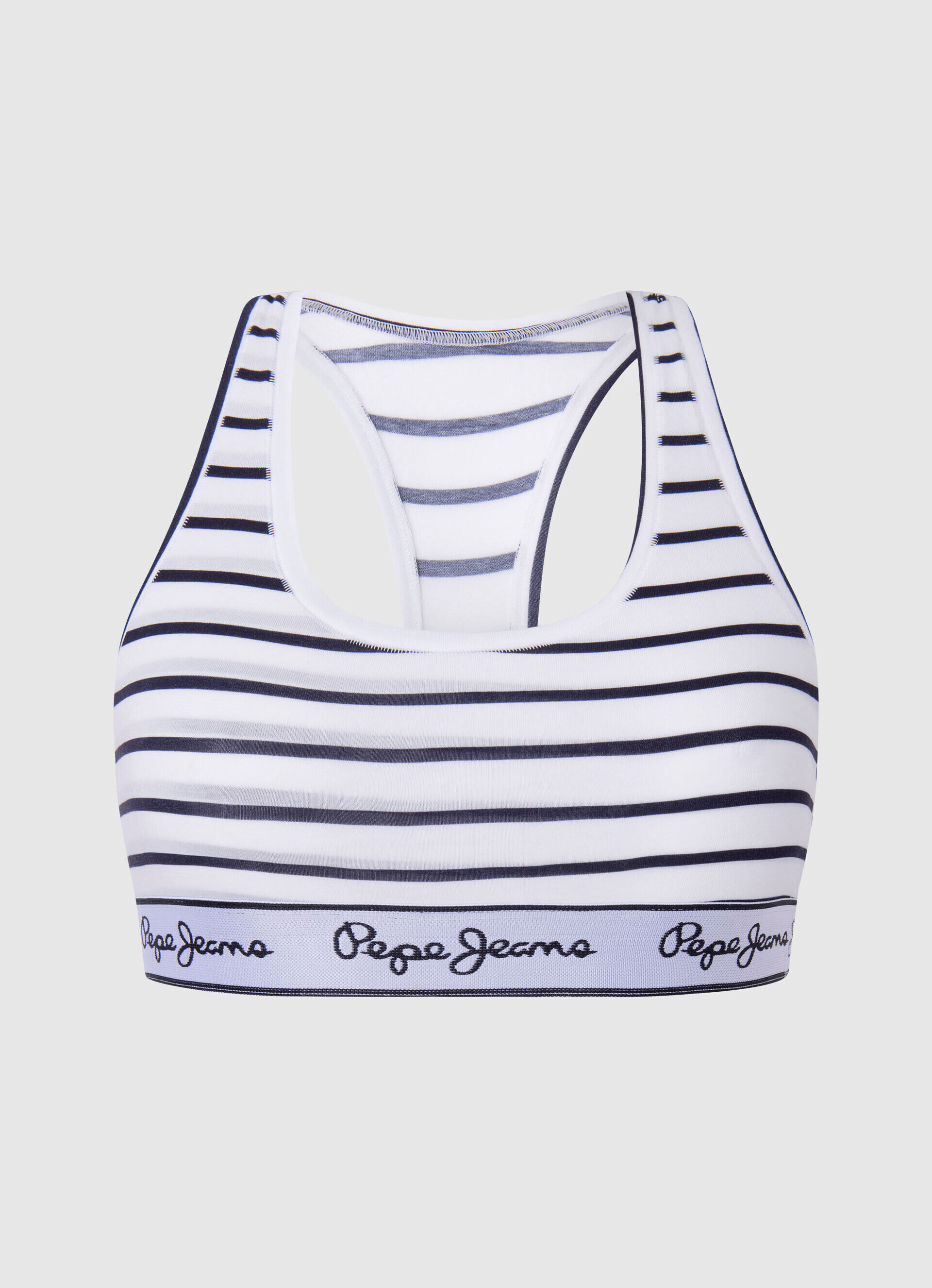 Sutiã esportivo STRIPES RB - azul marinho