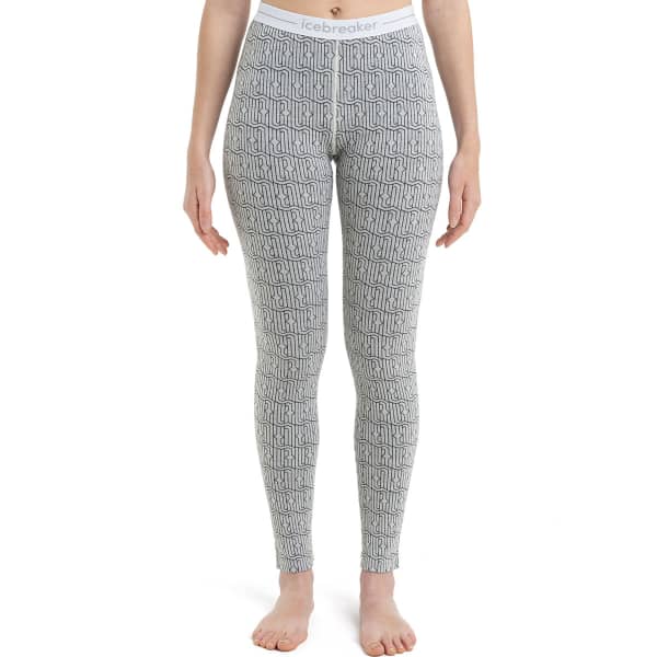 Collant thermique ICEBREAKER W MER 260 VERTEX LEGGINGS HERENGA SNOW/BLACK