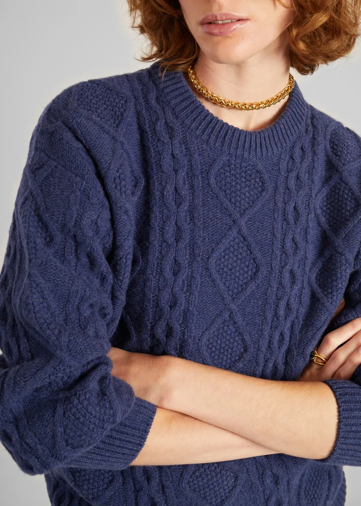 Pull torsadé en laine recyclée L'Exception Paris
