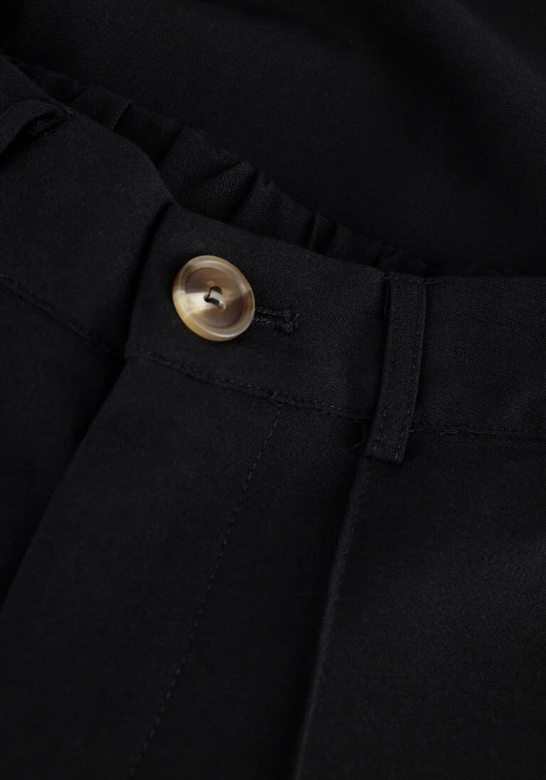 HOUND zwarte hound pantalon pleat pants